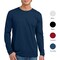 Next Level Cotton Long Sleeve T-Shirt, Men’s Classic Crewneck Style for a Comfortable Multicolor Tee